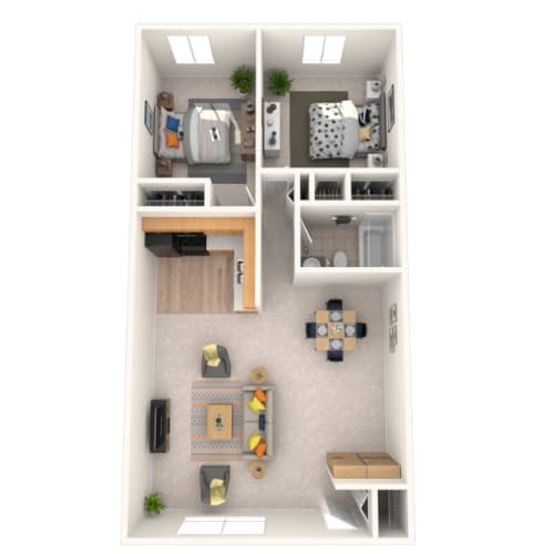 Floor Plans of Okemos Village Apartments in Okemos, MI
